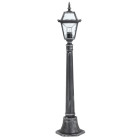 Lampadaire riverdale, argent brossé et verre