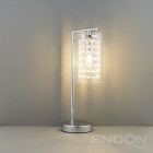 Lampe alda, chrome poli et verre