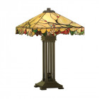 Lampe arbois, verre et résine