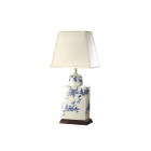 Lampe blue flower, sans abat-jour