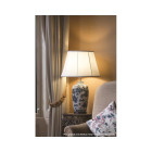 Lampe blue trad willow, porcelaine, sans abat-jour