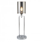 Lampe catalina, chrome et verre fumé