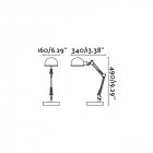 Lampe de bureau blanche baobad 1 ampoule