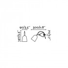 Lampe de bureau grise studio 1 ampoule