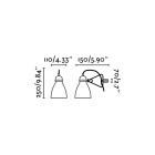 Lampe de bureau grise ter 1 ampoule