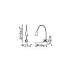 Lampe de bureau  lena h37 cm