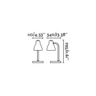 Lampe de bureau orange bob 1 ampoule