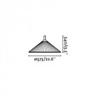 Lampe de jardin grise hue 1 ampoule