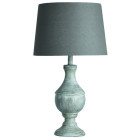 Lampe de table 43 cm, en bois couleur grise