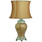 Lampe de table antique mosiac, champagne