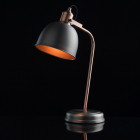 Lampe de table argentée industrial 1 ampoule 45 cm