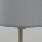 Lampe de table argentée megapolis 1 ampoule 43 cm