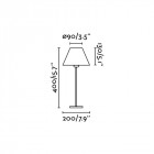 Lampe de table beige nidia 1 ampoule