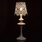 Lampe de table blanche elegance 1 ampoule 42 cm