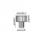 Lampe de table blanche linda 1 ampoule