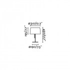 Lampe de table blanche volta 1 ampoule