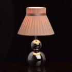 Lampe de table chromée elegance 1 ampoule 30 cm