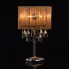 Lampe de table chromée elegance 4 ampoules 49 cm