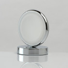 Lampe de table chromée techno 1 ampoule 17 cm