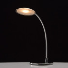 Lampe de table chromée techno 1 ampoule 36 cm