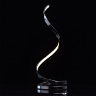 Lampe de table chromée techno 1 ampoule 57 cm