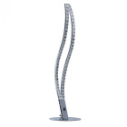 Lampe de table chromée techno 2 ampoules 59 cm