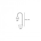 Lampe de table décorative ding led h740 12 ampoules