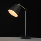 Lampe de table dorée megapolis 1 ampoule 45 cm