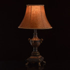 Lampe de table marron country 1 ampoule 65 cm