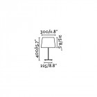 Lampe de table nickel mat sweet 1 ampoule