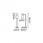 Lampe de table noir/cuivre lao