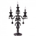 Lampe de table noire classic 4 ampoules 80 cm
