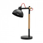Lampe de table noire megapolis 1 ampoule 45 cm