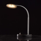 Lampe de table noire techno 1 ampoule 40 cm