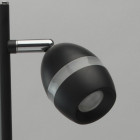 Lampe de table noire techno 2 ampoules 50 cm