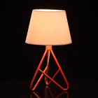 Lampe de table rouge megapolis 1 ampoule 42 cm