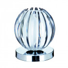 Lampe de table touch lamps, en chrome, acrylique et verre givré