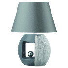 Lampe de table window, en céramique grise