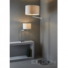 Lampe evelyn, chrome, avec abat-jour