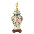 Lampe fuchsia, porcelaine de kutani (sans abat-jour)