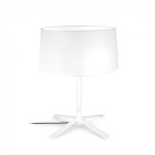 Lampe hall, avec abat-jour en textile blanc