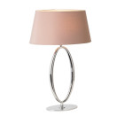 Lampe lawrence, chrome, avec abat-jour