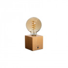 Lampe led sur cube en bois à poser xxcell - 0,5 w - 30 lumens - 2700 k - g95