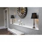 Lampe maine, avec abat-jour noir