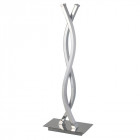 Lampe platt, chrome et polycarbonate