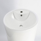 Lavabo totem cylindre - céramique blanc - 46x82 cm - sigma