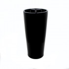Lave main totem cylindre - céramique noir - 39x83 cm - star