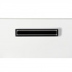 Poignée de meuble rectangulaire core 96/125 mm acrylique noire