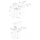 Ferme-portail hydraulique locinox compact - pour tous types de charnières - lion