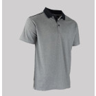 Polo manches courtes Biotope, maille piquée - Gris chiné - T.XL - LMA - 9319-XL